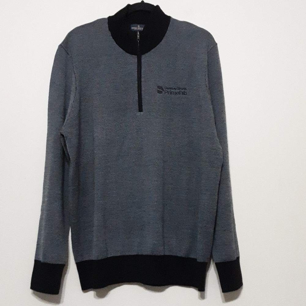 Brooks Brothers sweater pullover cardigan wool men black XL soft casual office